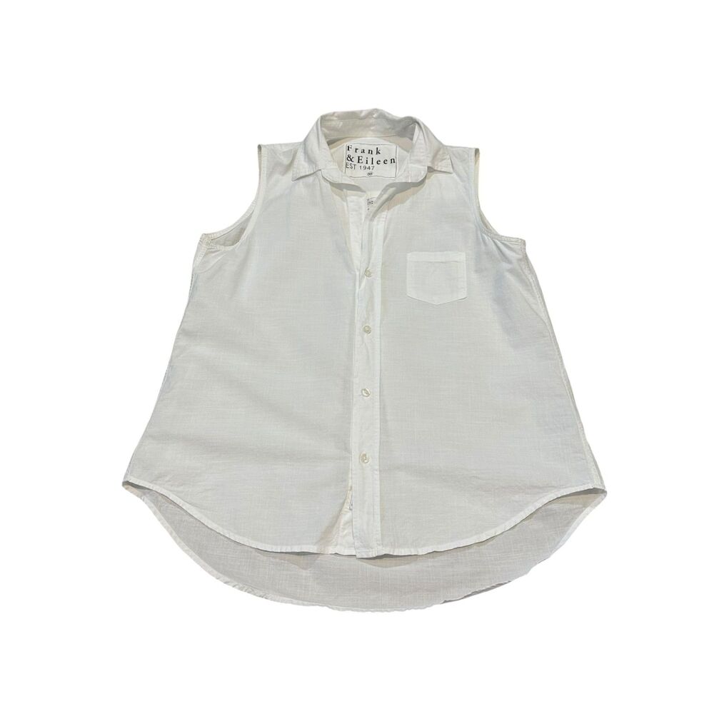 Frank & Eileen Fiona Sleeveless Button-Up Shirt Size XS